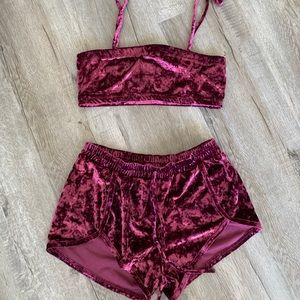 VELVET SHORTS Sleep Set- Pink Moon 💕
